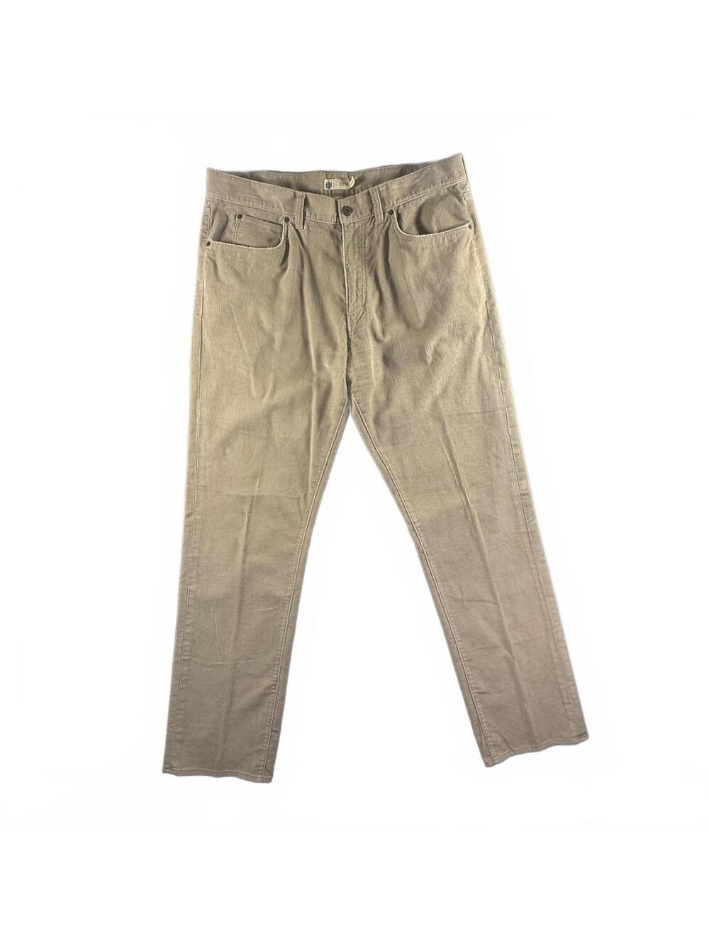 J.Crew Corduroy Pants Mens 36x34 Tan Khaki 100% Cotton Straight Leg Vintage
